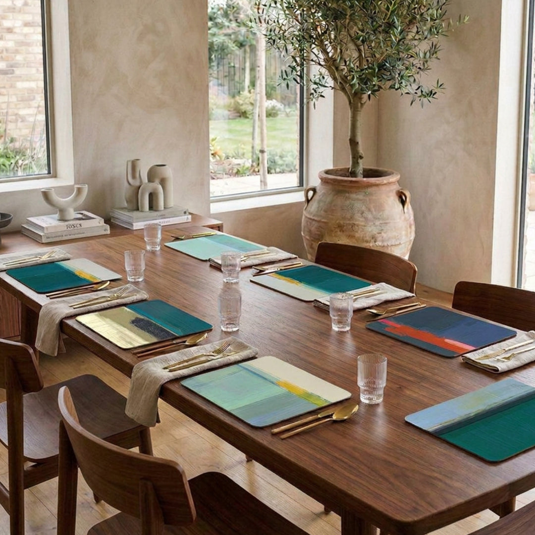 BLUE TONES PLACEMAT & COASTER SETS of 6 – Coastal Placemat Set