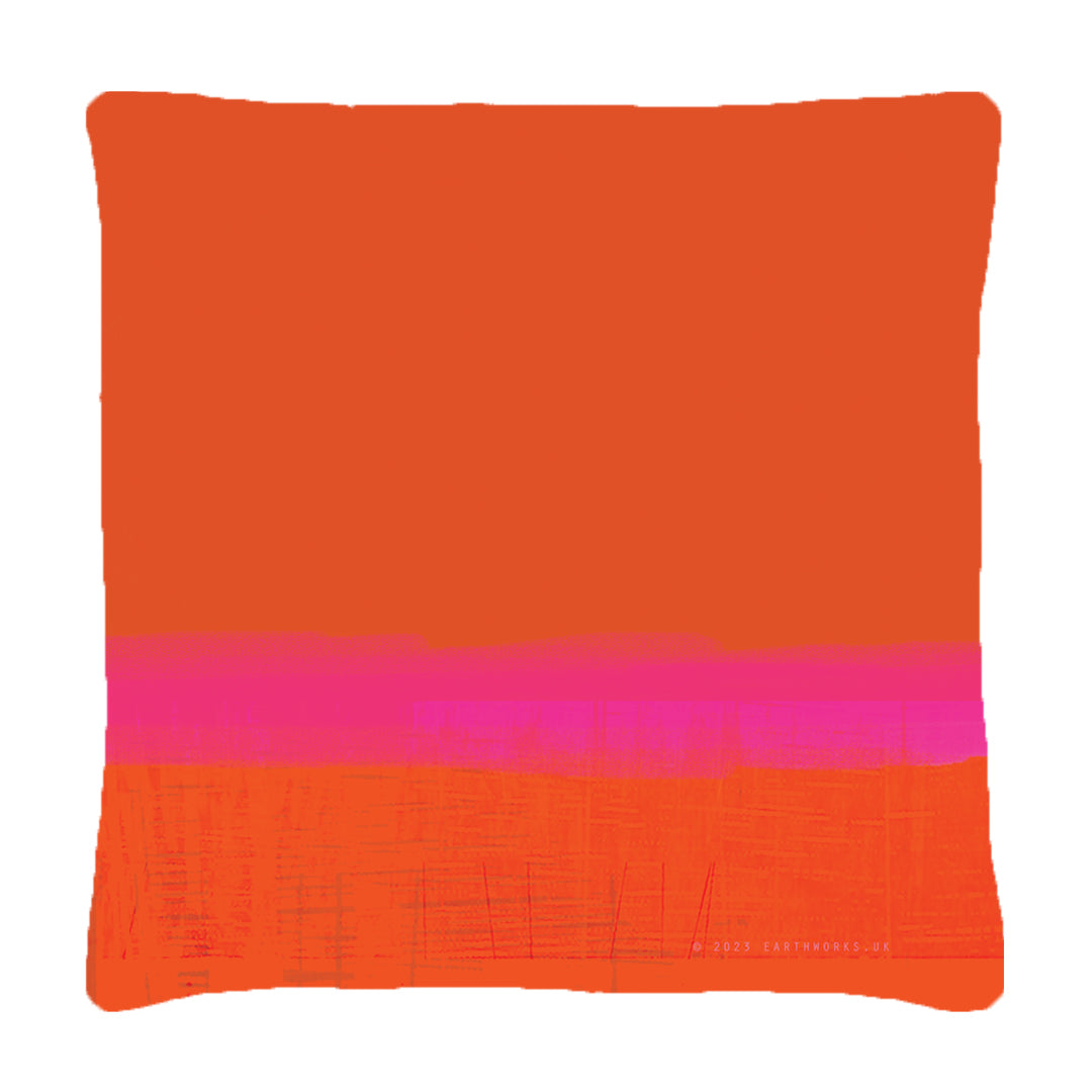 cushion - INKPOT BURNT ORANGE - E A R T H W O R K S