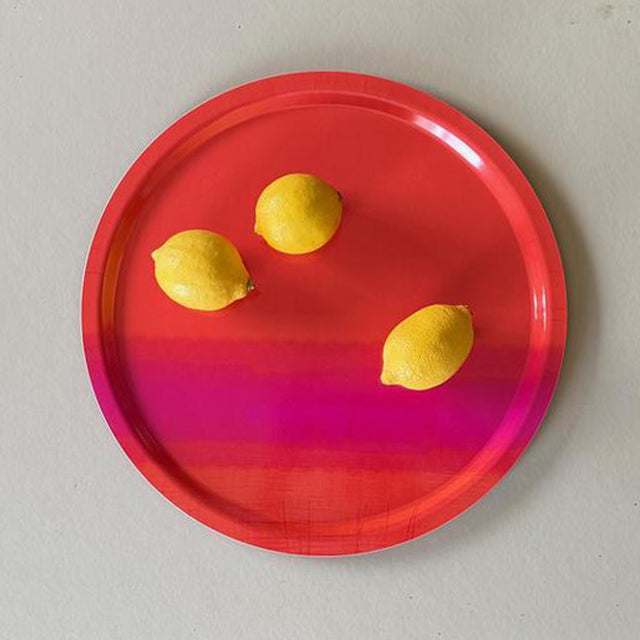 BURNT ORANGE ROUND TRAY – Coastal Tray - E A R T H W O R K S