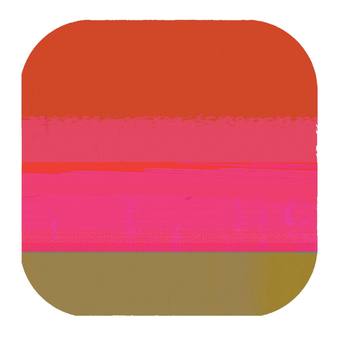 set of 6 - COASTER ART MAT COLOURBLOCK