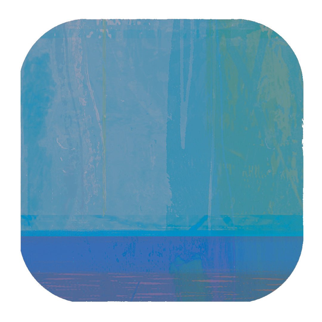 set of 6 - COASTER ART MAT COLOURBLOCK