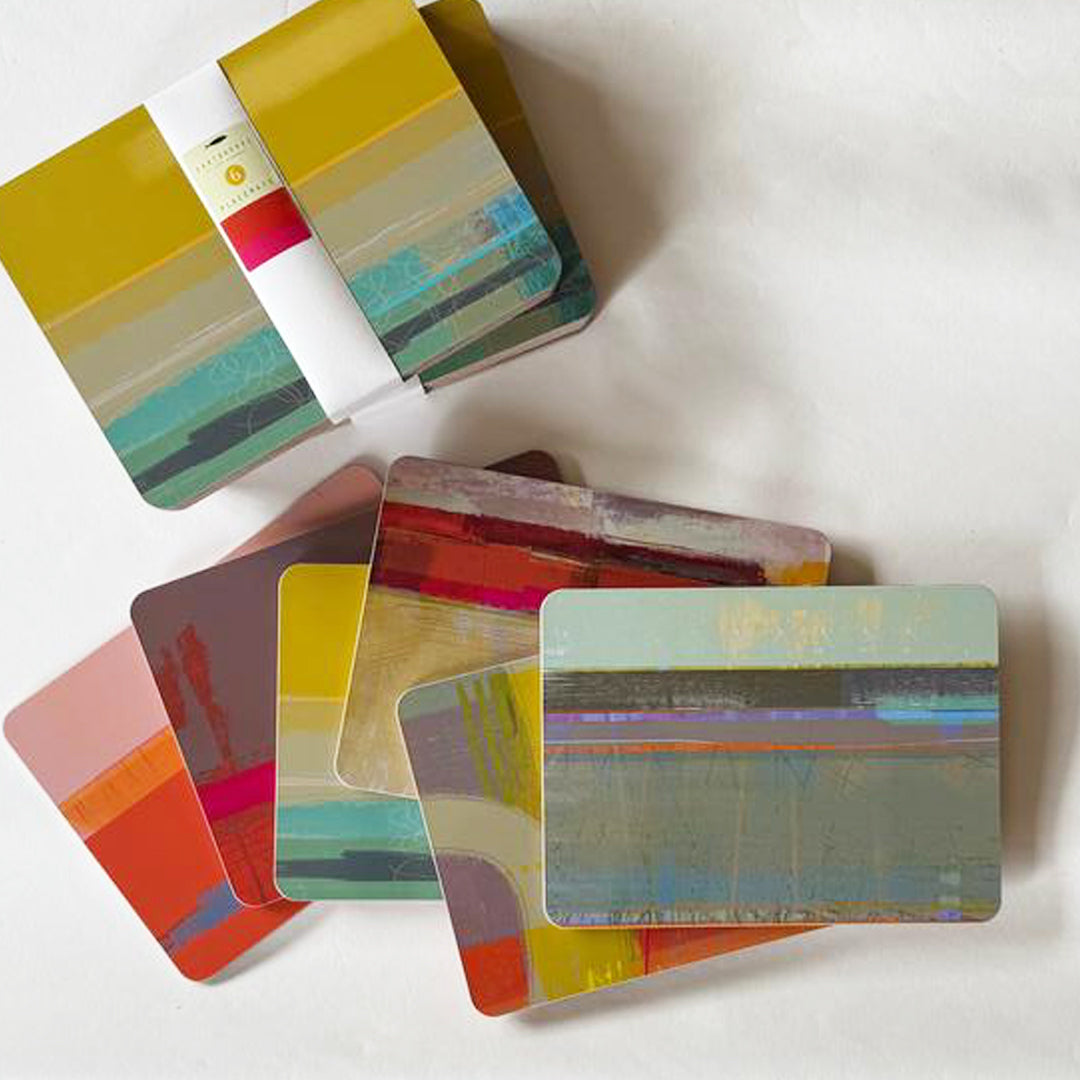 placemat set of 6 - COLOURBOX - E A R T H W O R K S