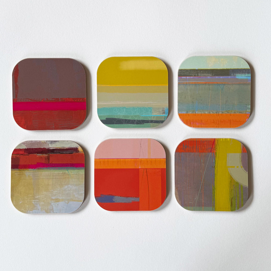 coaster set of 6 - COLOURBOX - E A R T H W O R K S