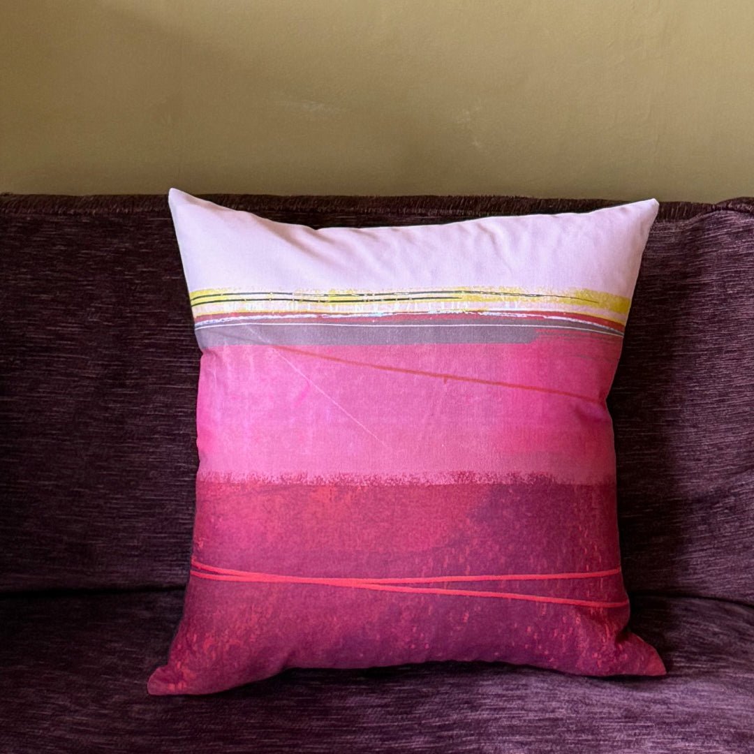 cushion - COLOURBLOCK RED  block colour throw pillow red