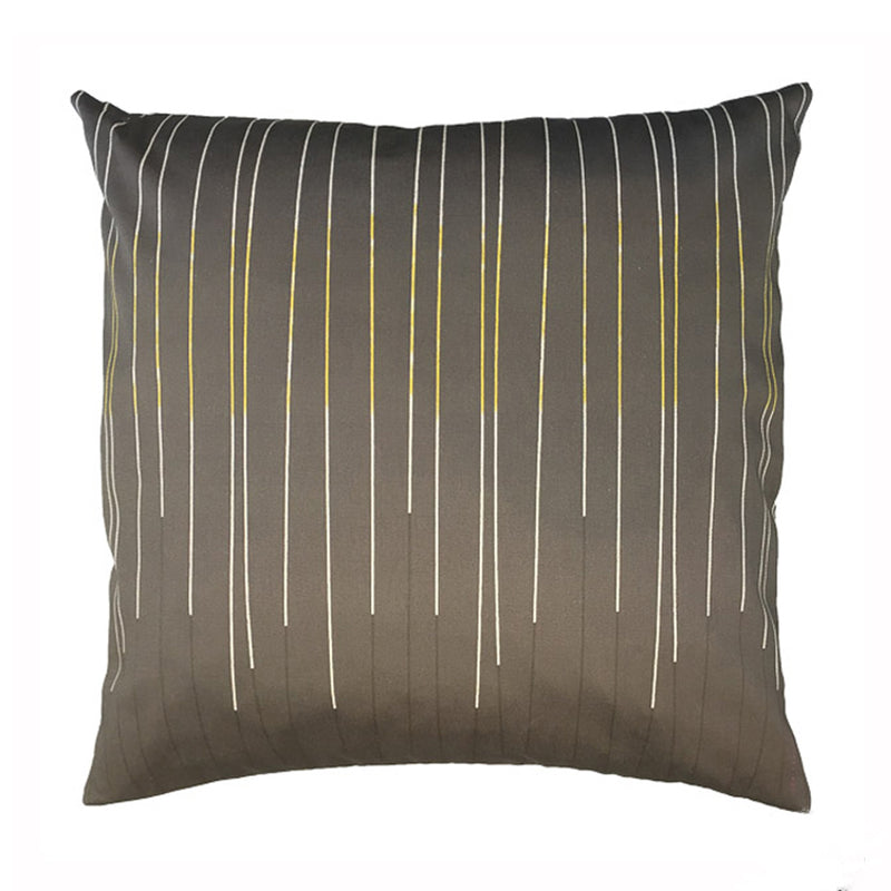 cushion - CHARCOAL LINES - E A R T H W O R K S