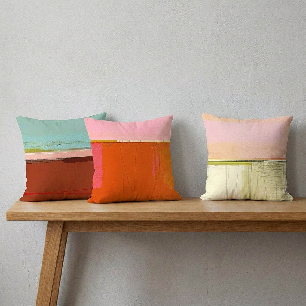 Cushion Set of 3 - EARTH TONES - E A R T H W O R K S