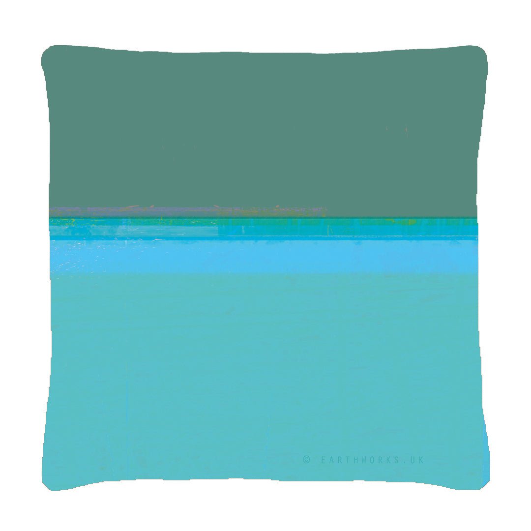 cushion - COAST - SAGE sage green and light blue coastal colour home decor