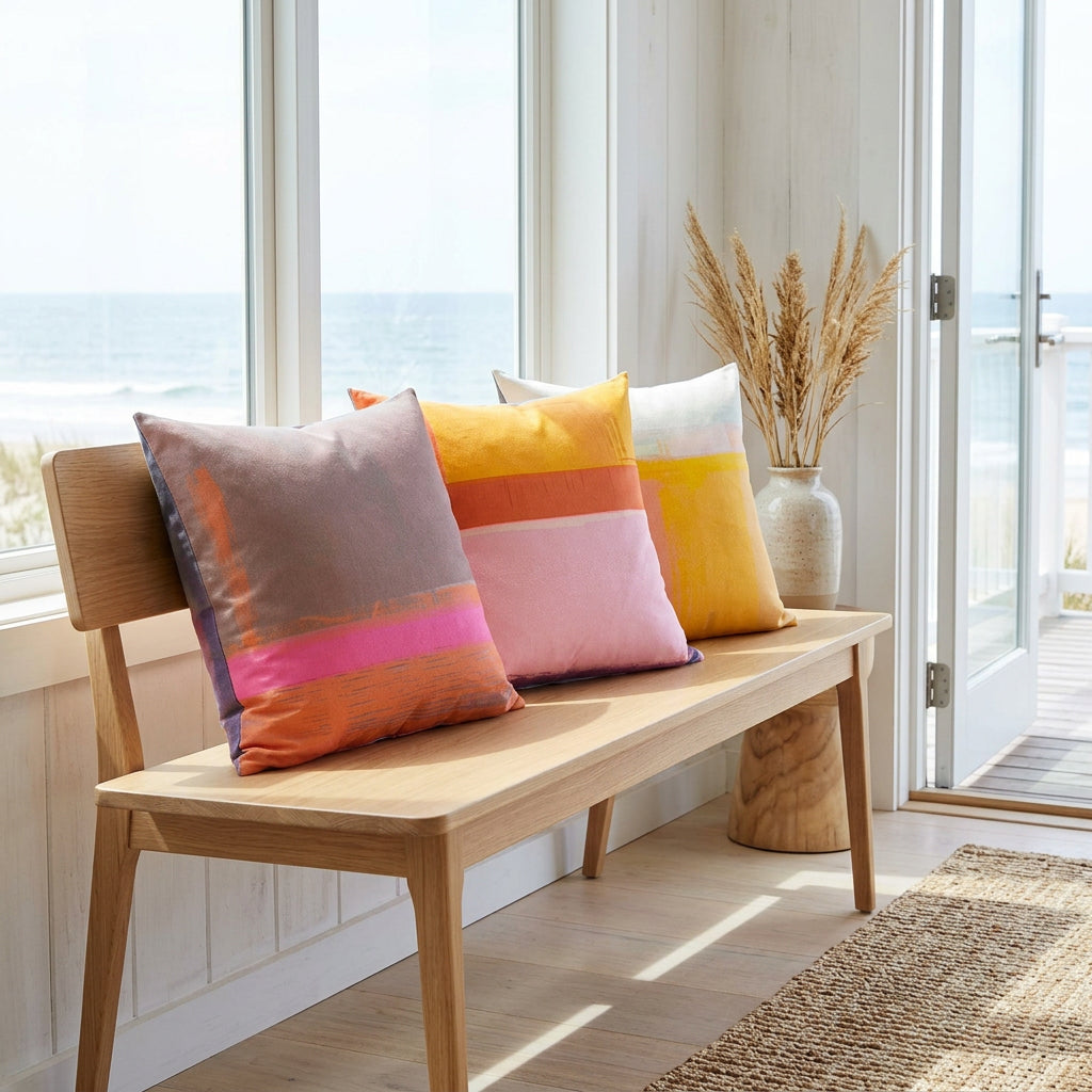 Set of 3 Cushions - WARM COASTAL - E A R T H W O R K S
