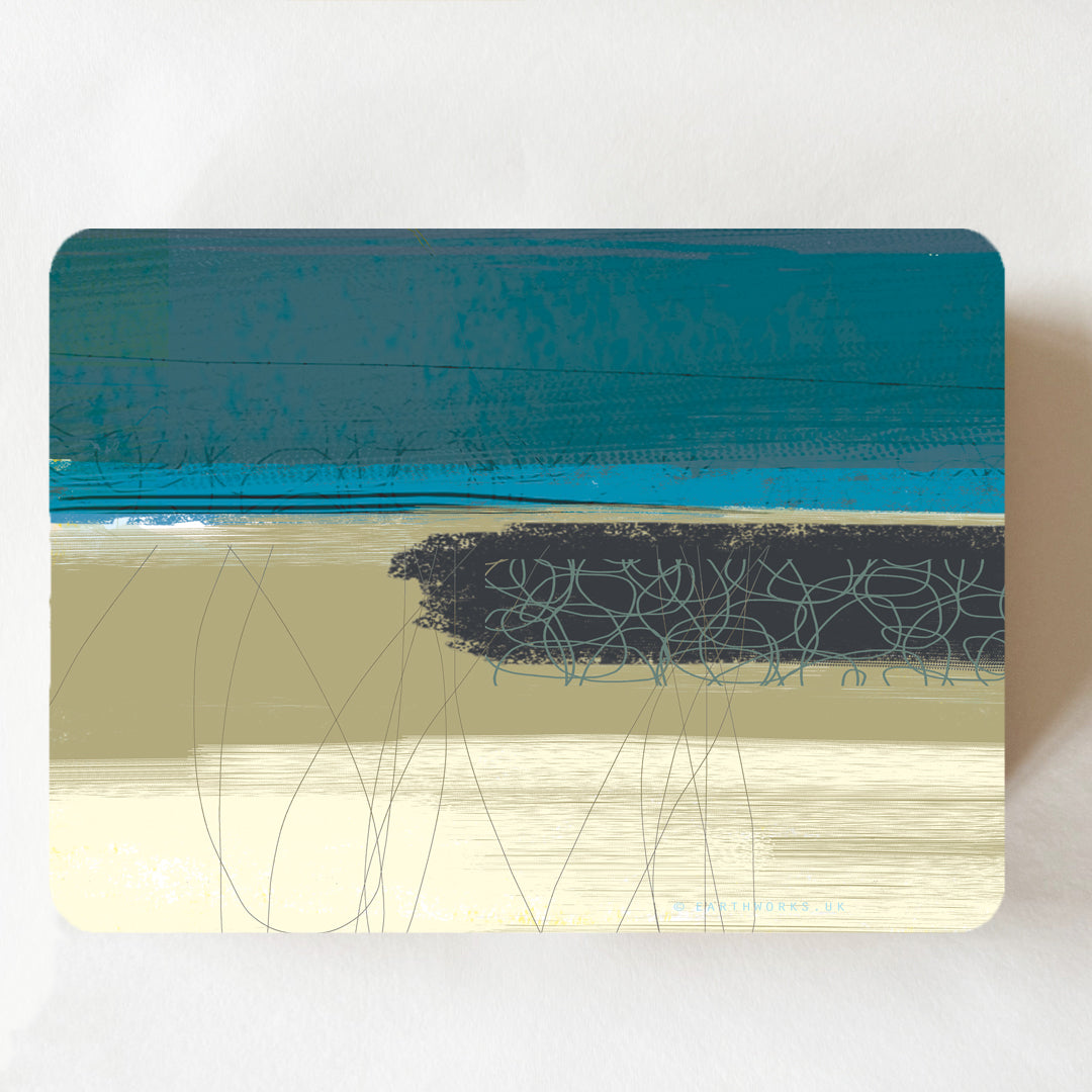 placemat set of 6 - BLUE TONES - E A R T H W O R K S