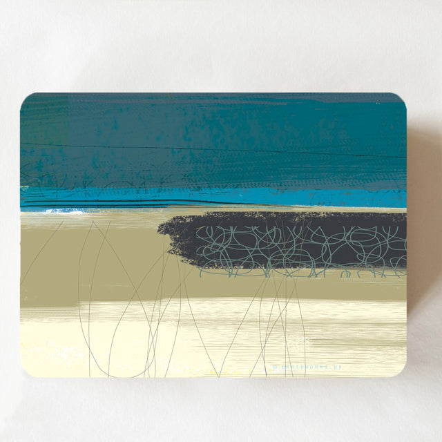 placemat set of 6 - BLUE TONES - E A R T H W O R K S