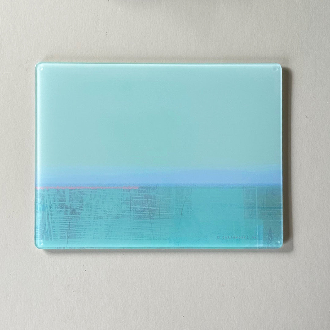 Blue Horizon Glass Centrepiece