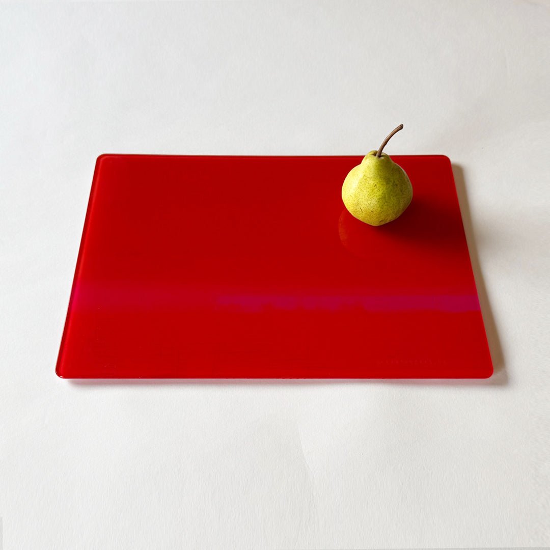 glass centrepiece - BURNT ORANGE