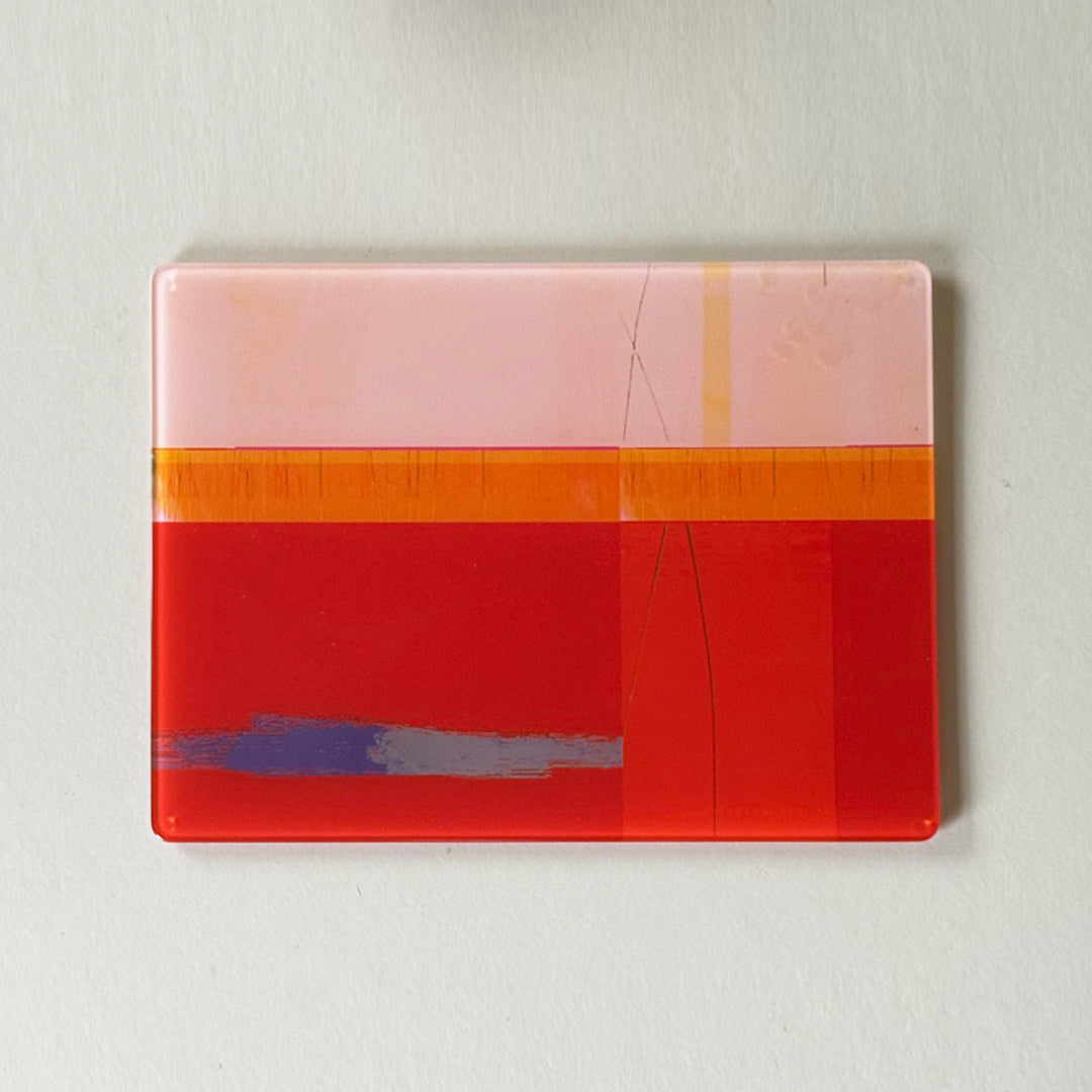 glass centrepiece - PINK HAZE