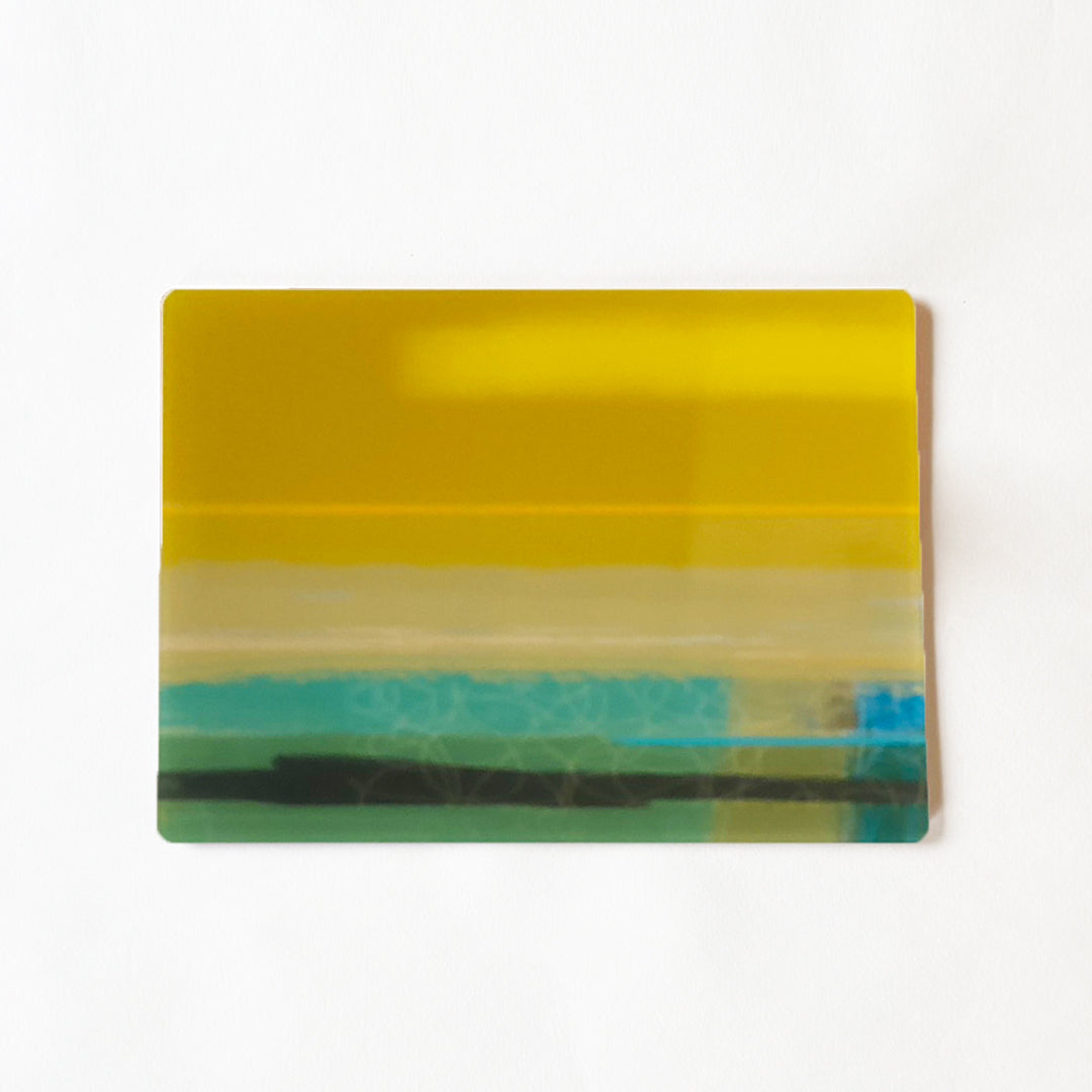 glass centrepiece - POOL OCHRE - E A R T H W O R K S