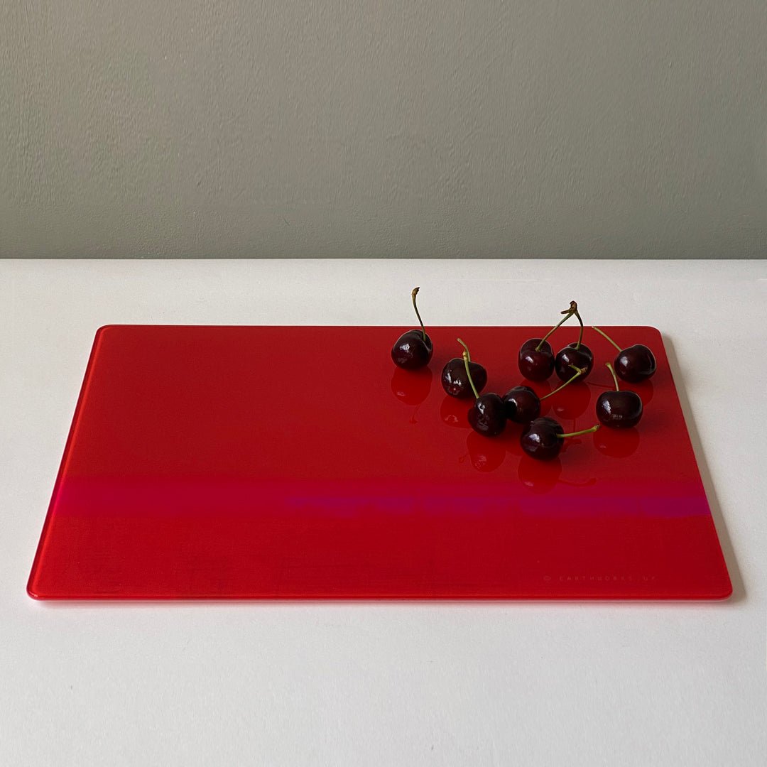 glass centrepiece - BURNT ORANGE