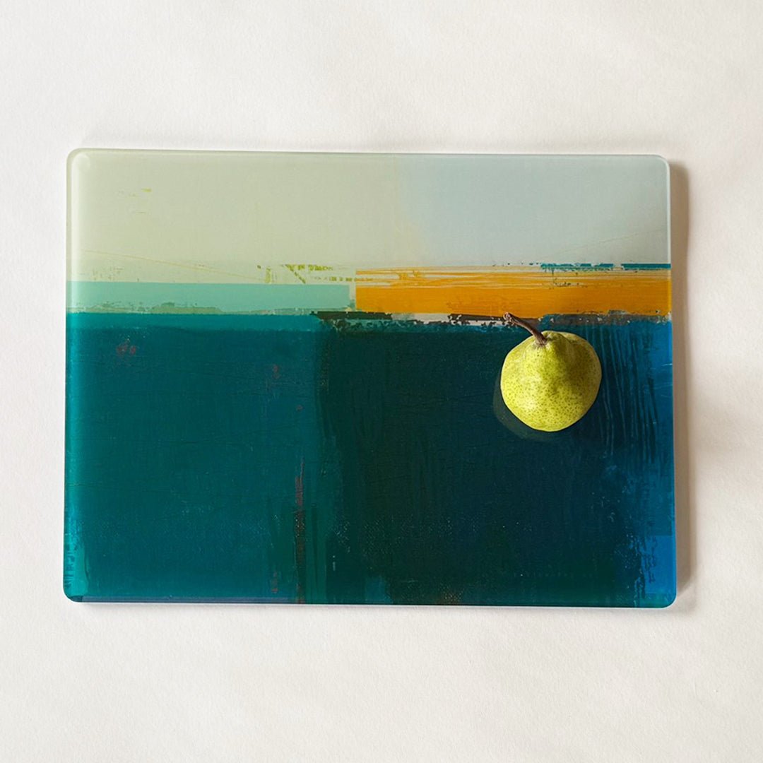 glass centrepiece - HEADLAND TEAL