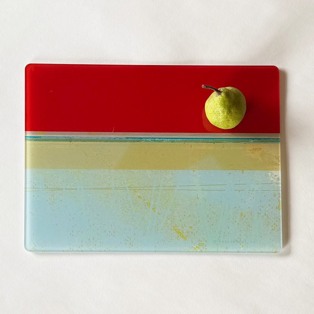 glass centrepiece - RED SKY