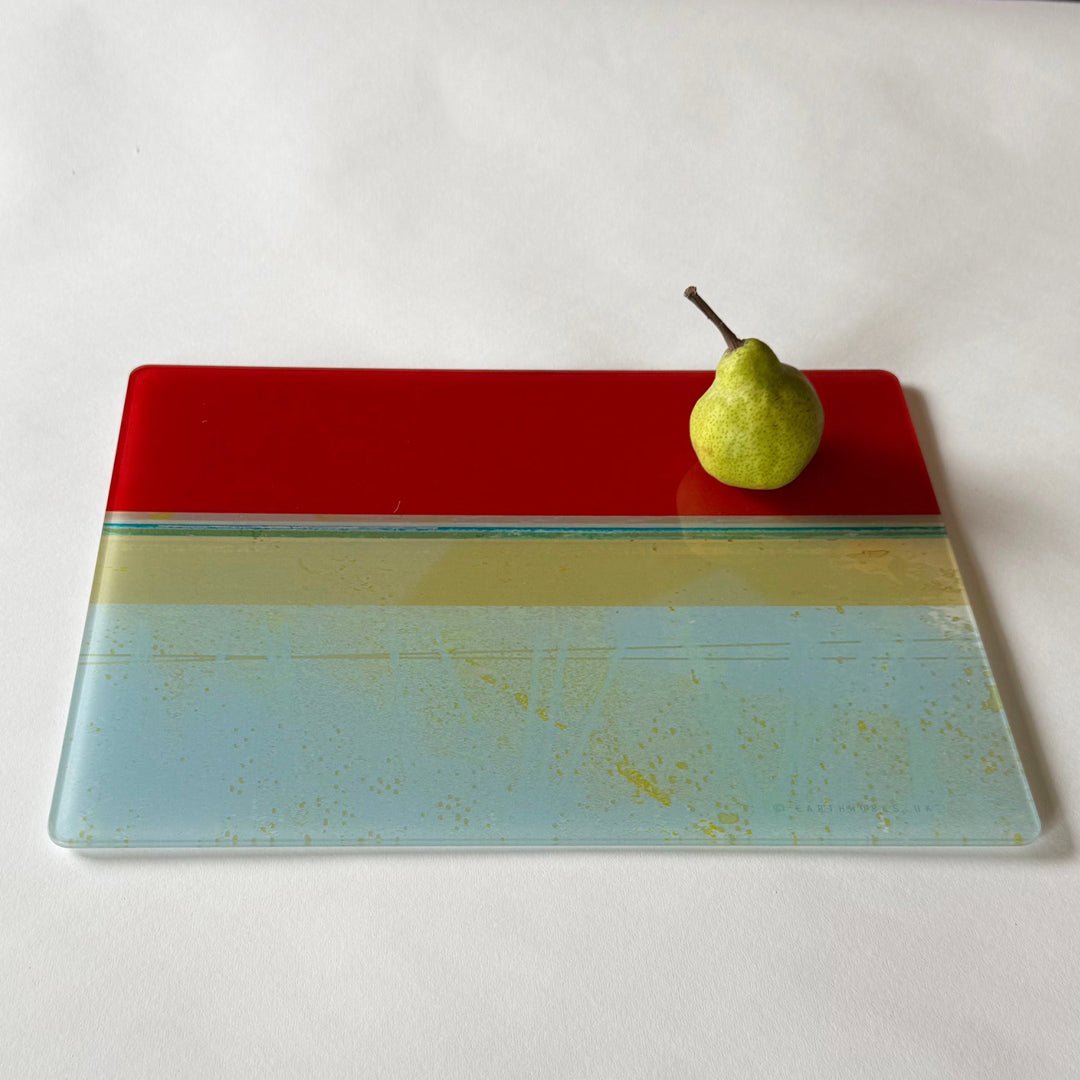 glass centrepiece - RED SKY