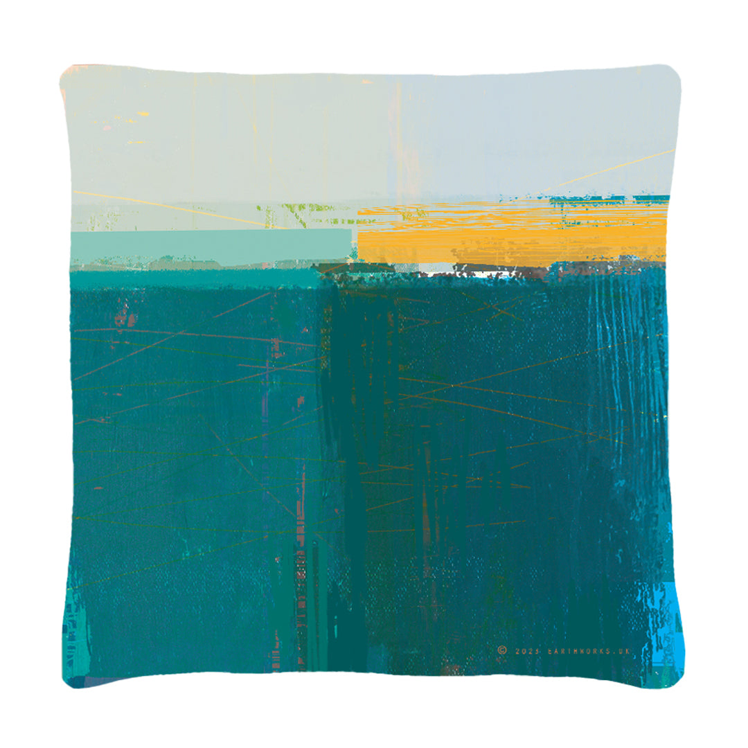 cushion - HEADLAND TEAL - E A R T H W O R K S