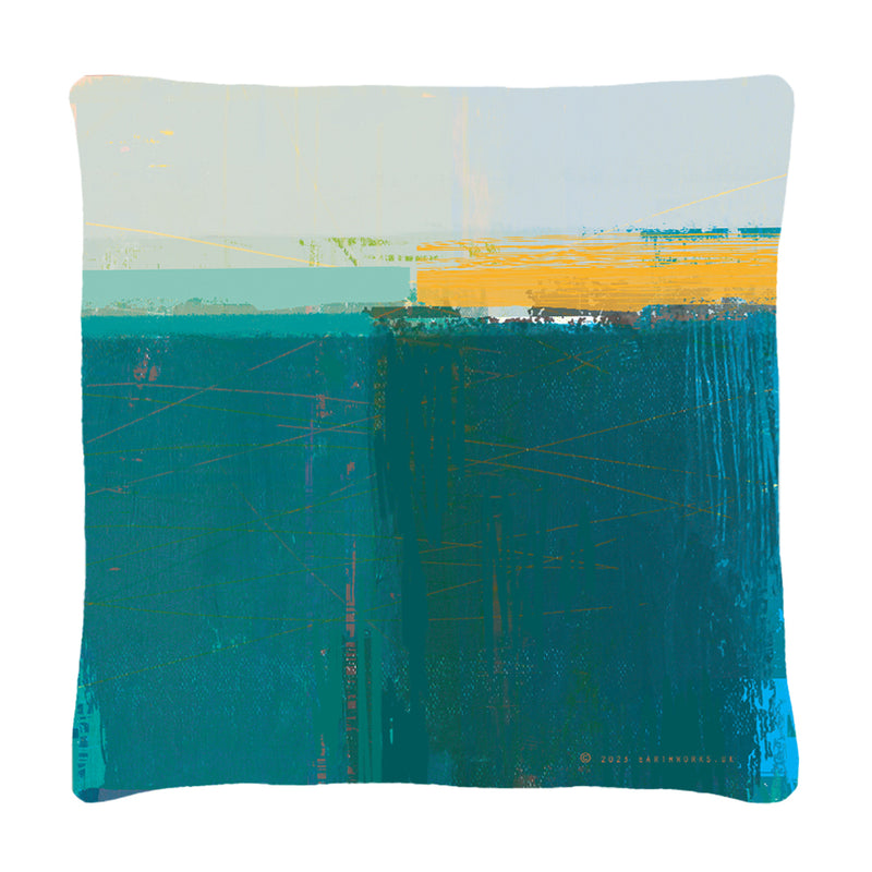cushion - HEADLAND TEAL - E A R T H W O R K S