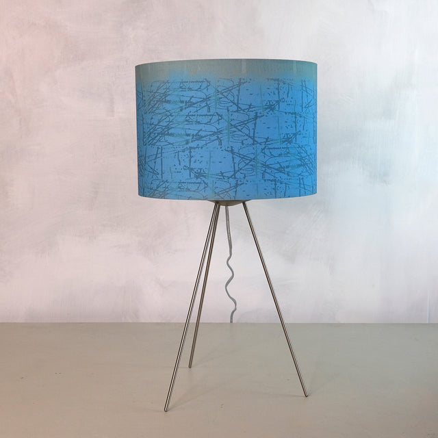 lampshade - POOL AZUL on grey background