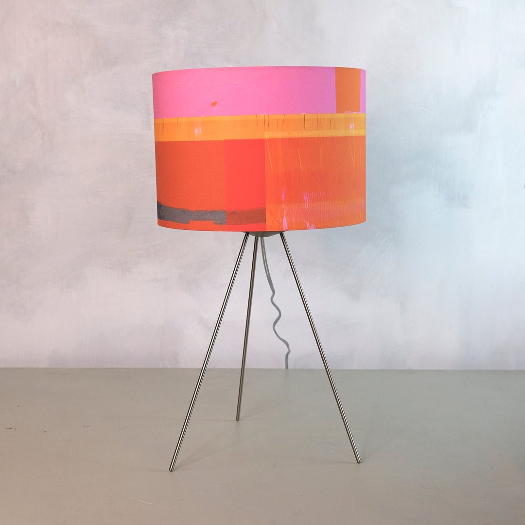 lampshade - PINK HAZE lamp on grey background