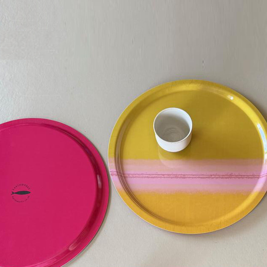 OCHRE ROUND TRAY – Coastal Tray - E A R T H W O R K S