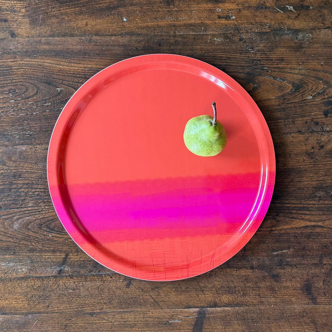 tray - BURNT ORANGE ROUND