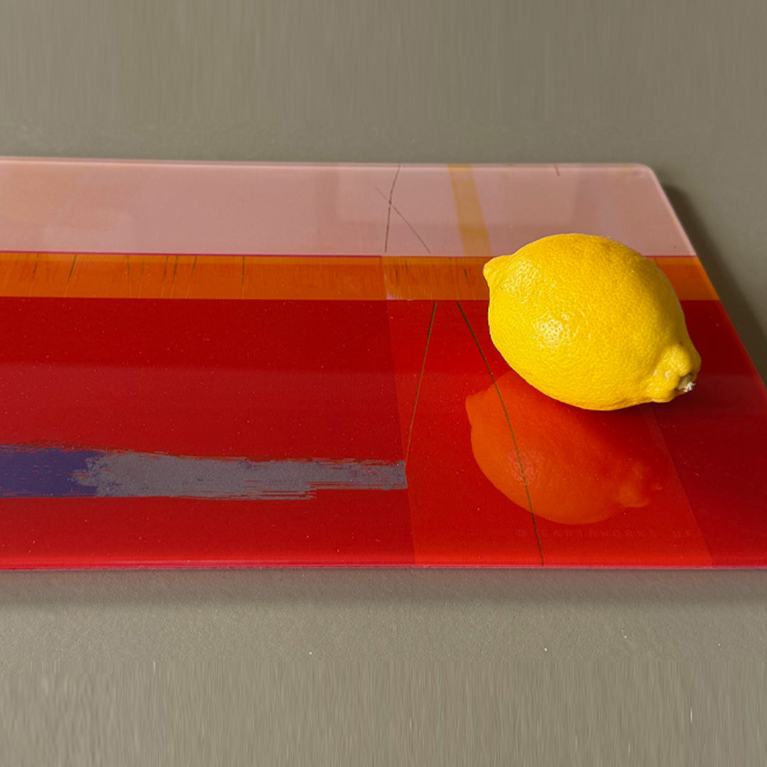 glass centrepiece - PINK HAZE