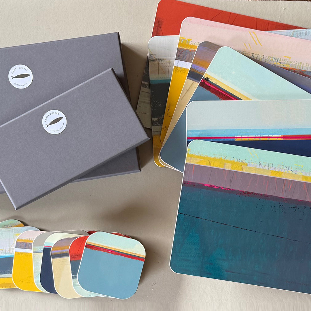 Placemat & Coaster SET - PAINTBOX - E A R T H W O R K S