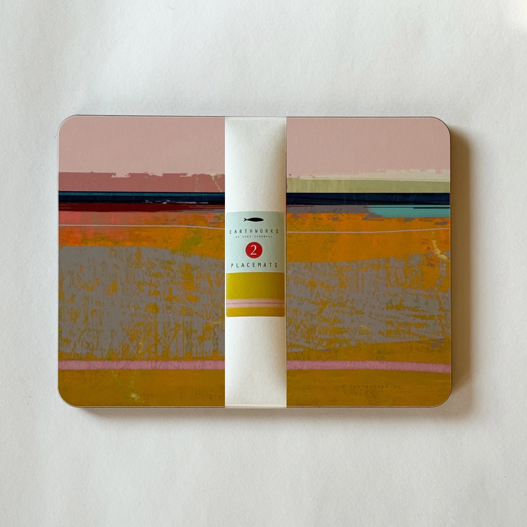 set of 2 - PLACEMATS BEACH - E A R T H W O R K S