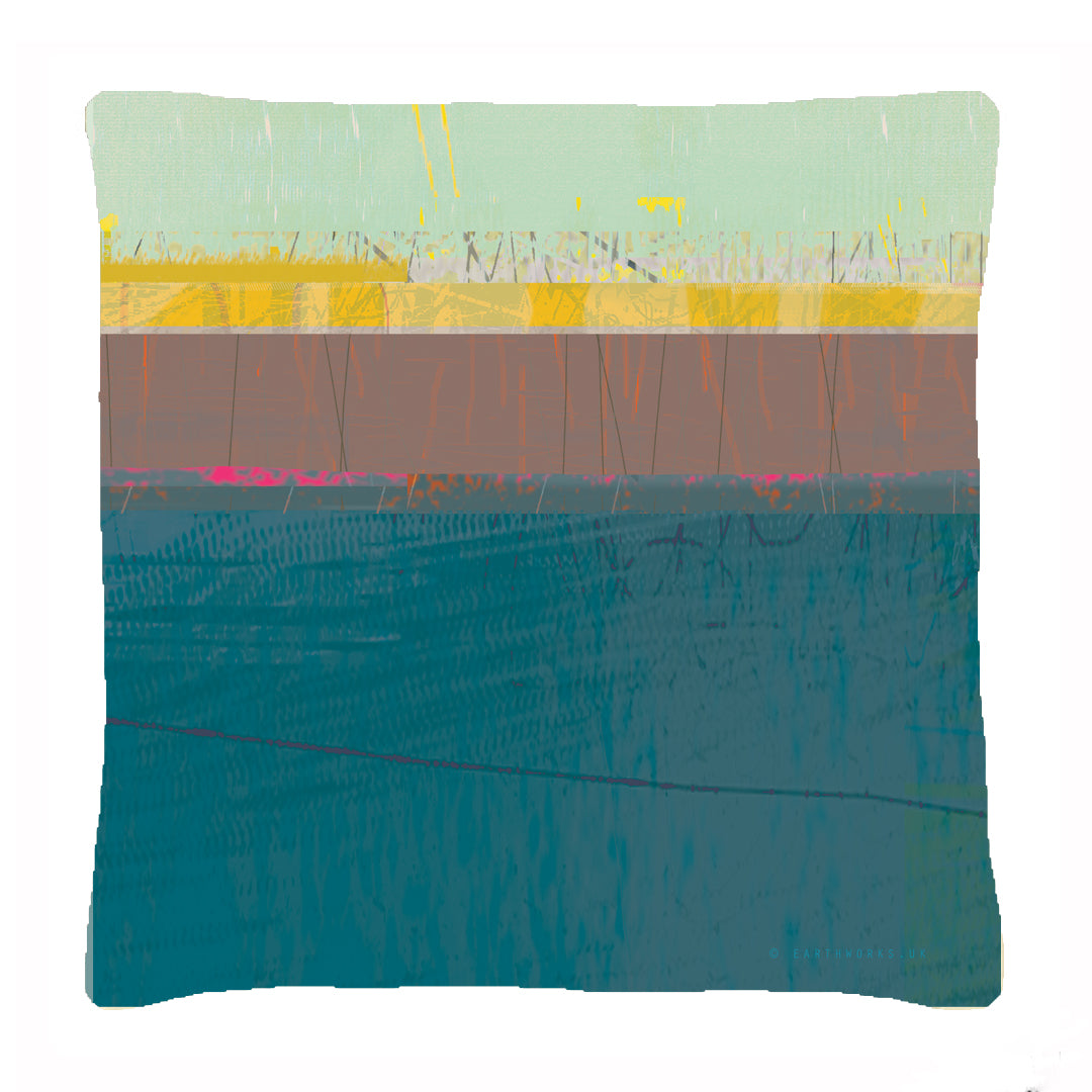 cushion - PAINTBOX TEAL - E A R T H W O R K S