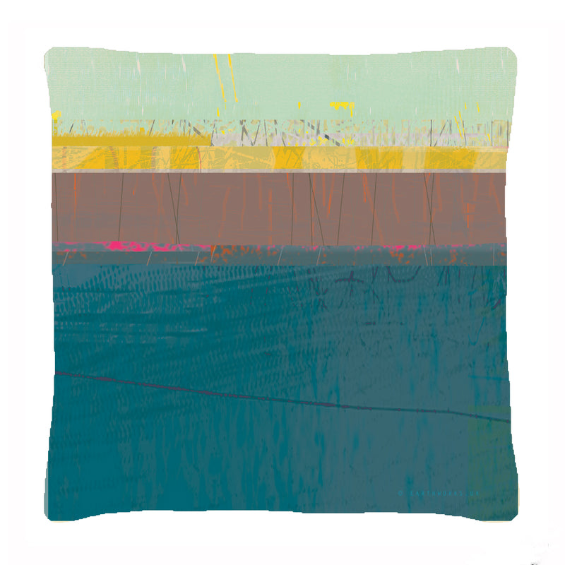 cushion - PAINTBOX TEAL - E A R T H W O R K S