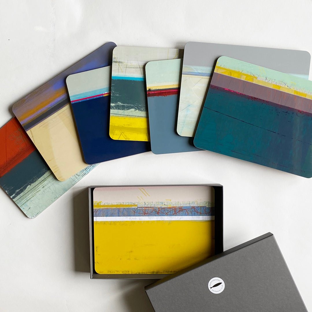 placemat BOXED set of 8 - PAINTBOX everyday dining home decor