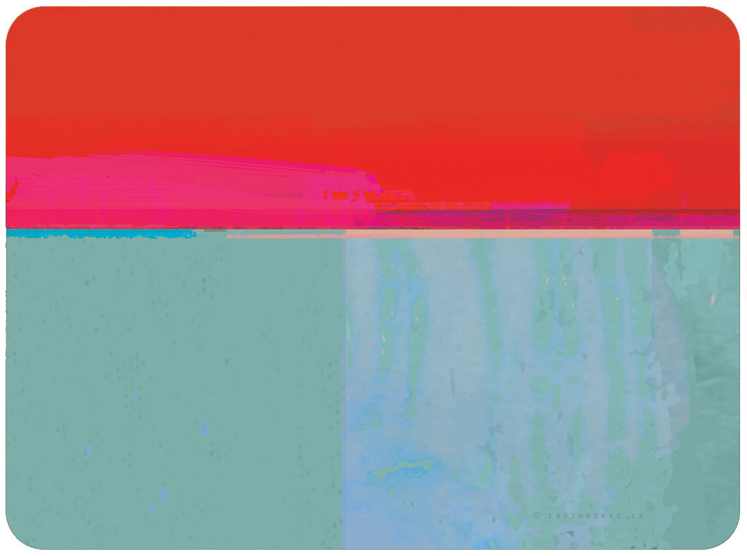 set of 2 - PLACEMATS PATHS BLUE bright colourful modern placemats 