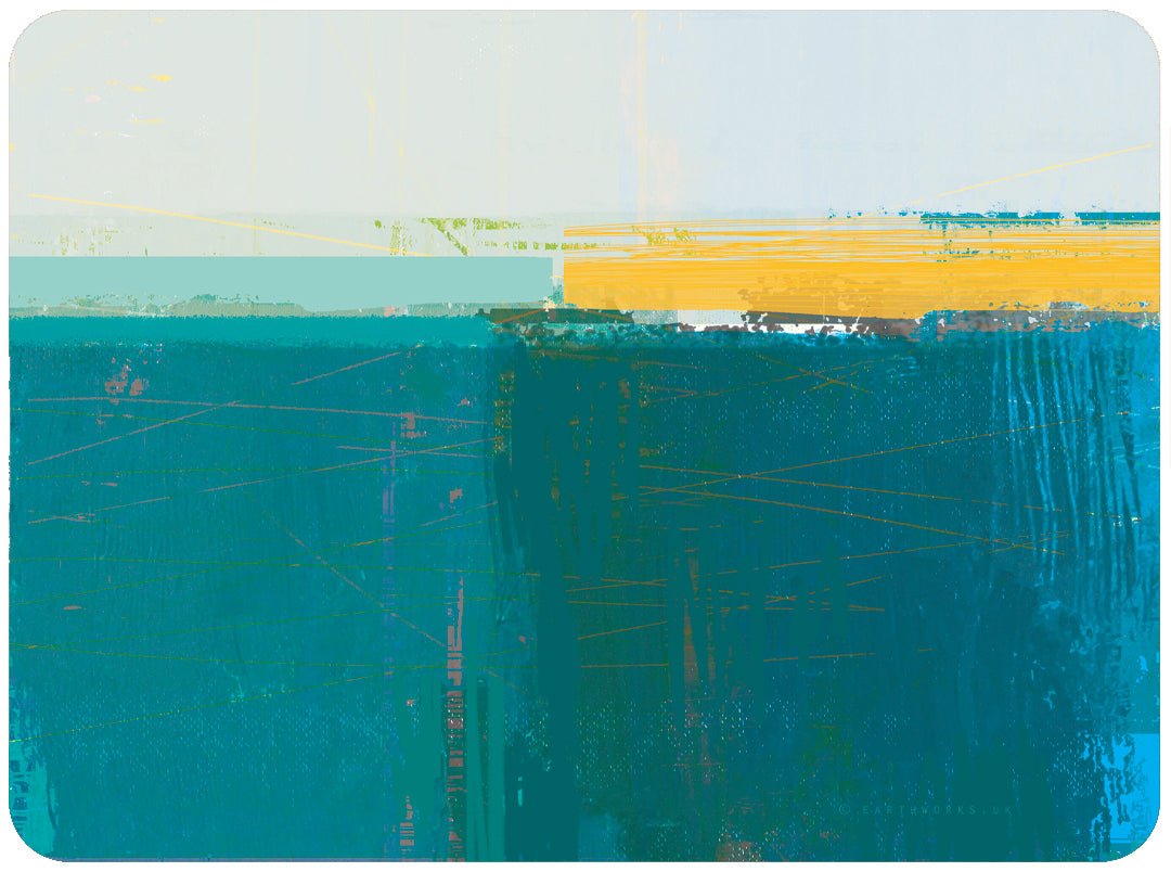 placemat set of 6 - BLUE TONES teal placemat coastal