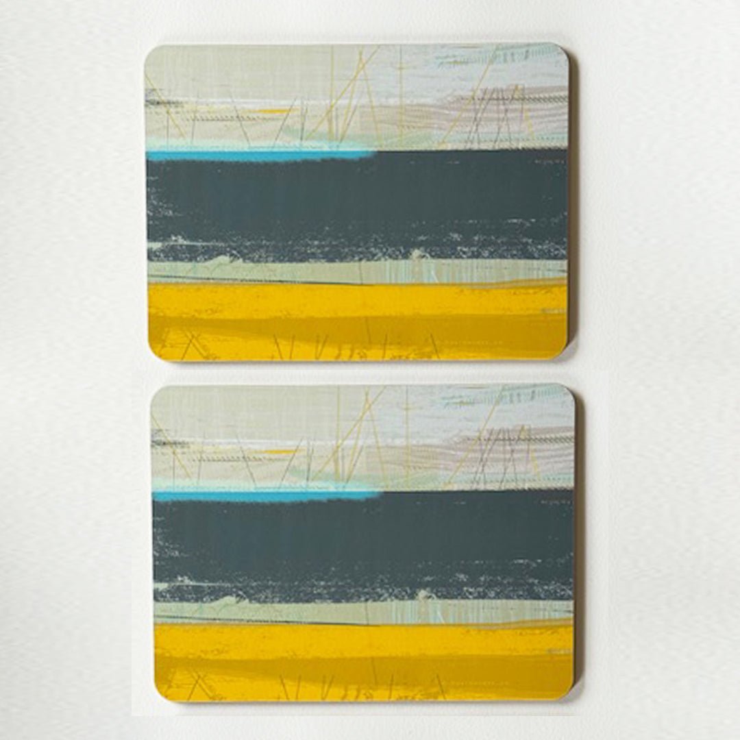 set of 2 - PLACEMATS SLATE melamine table mat home decor home accessory