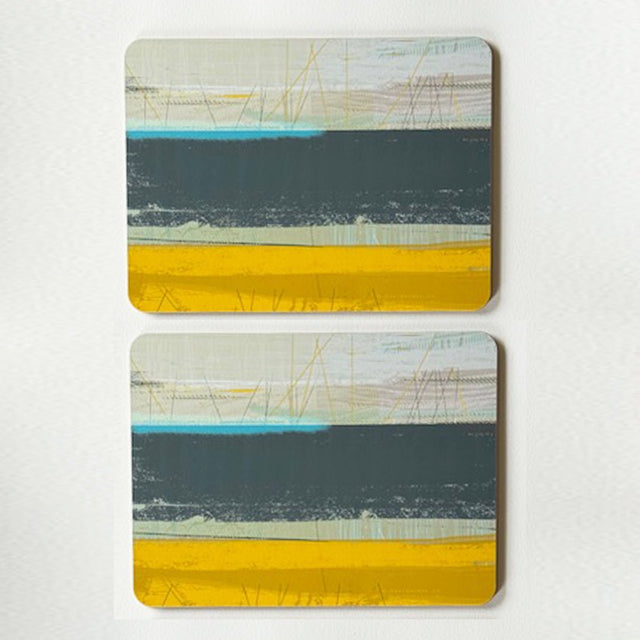 set of 2 - PLACEMATS SLATE melamine table mat home decor home accessory