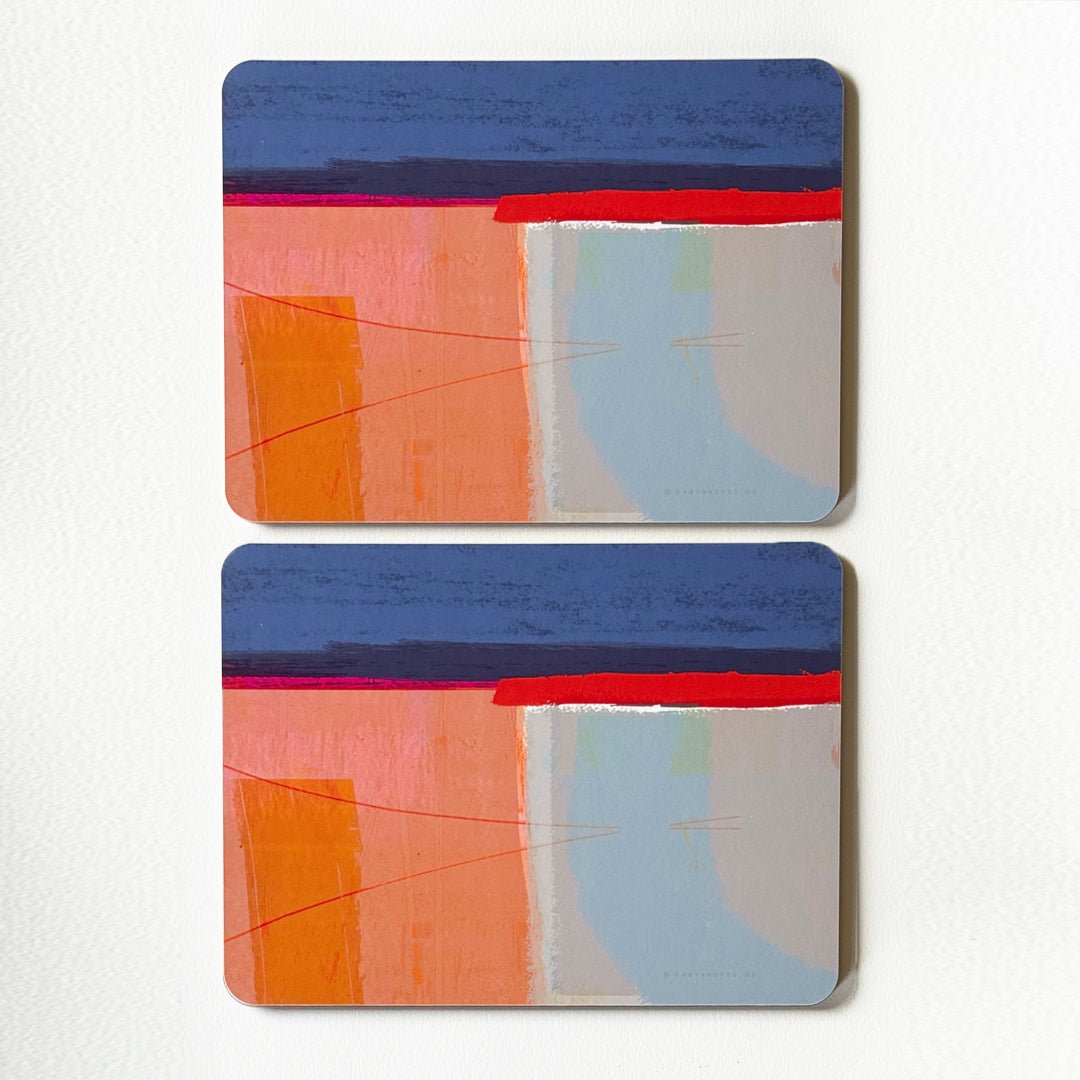 set of 2 - PLACEMATS GREY BAY