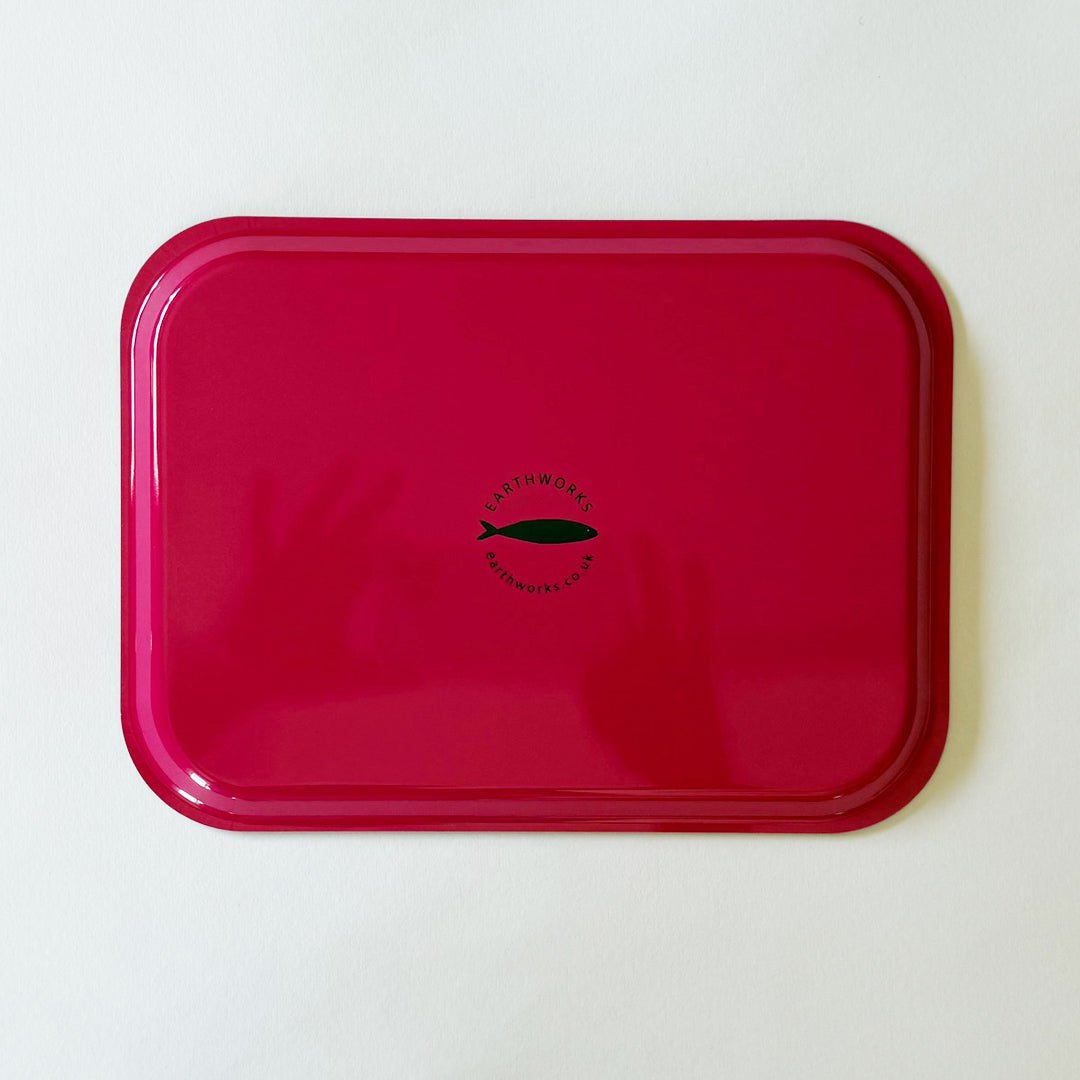 tray - SMALLOchre reverse colour pink