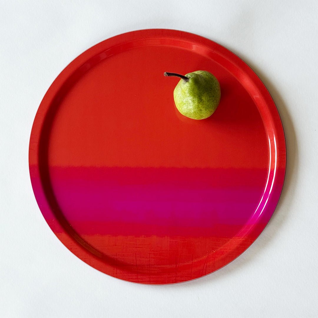 tray - BURNT ORANGE ROUND