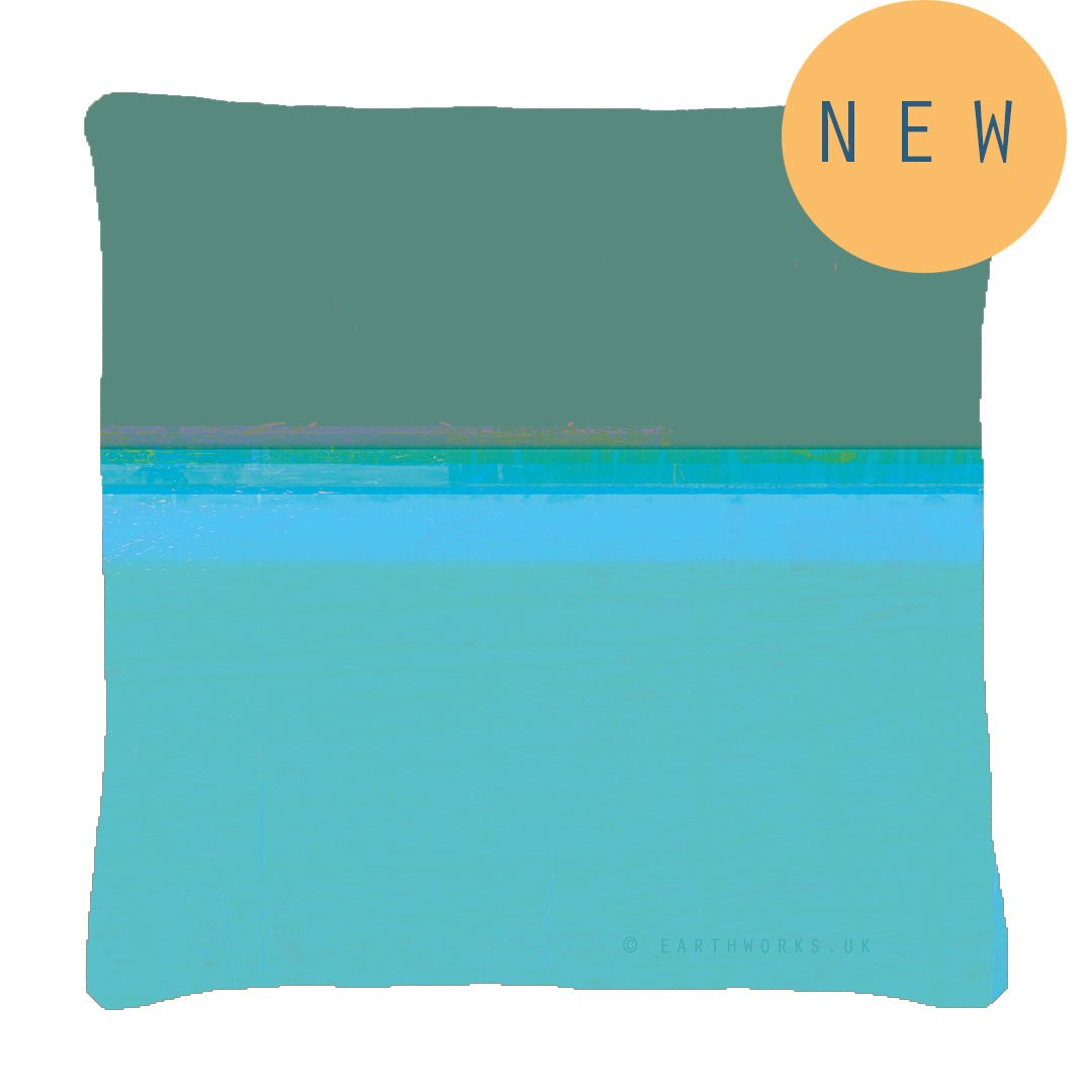 cushion - COAST - SAGE green and blue coastal design