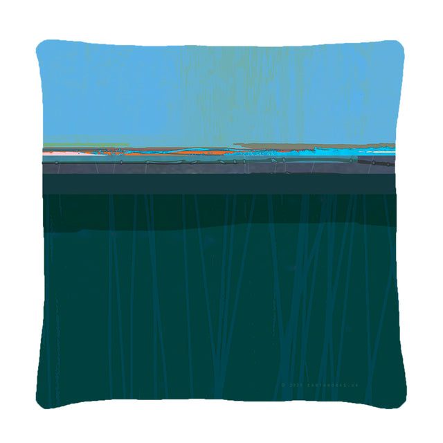 cushion - INKPOT TEAL - E A R T H W O R K S