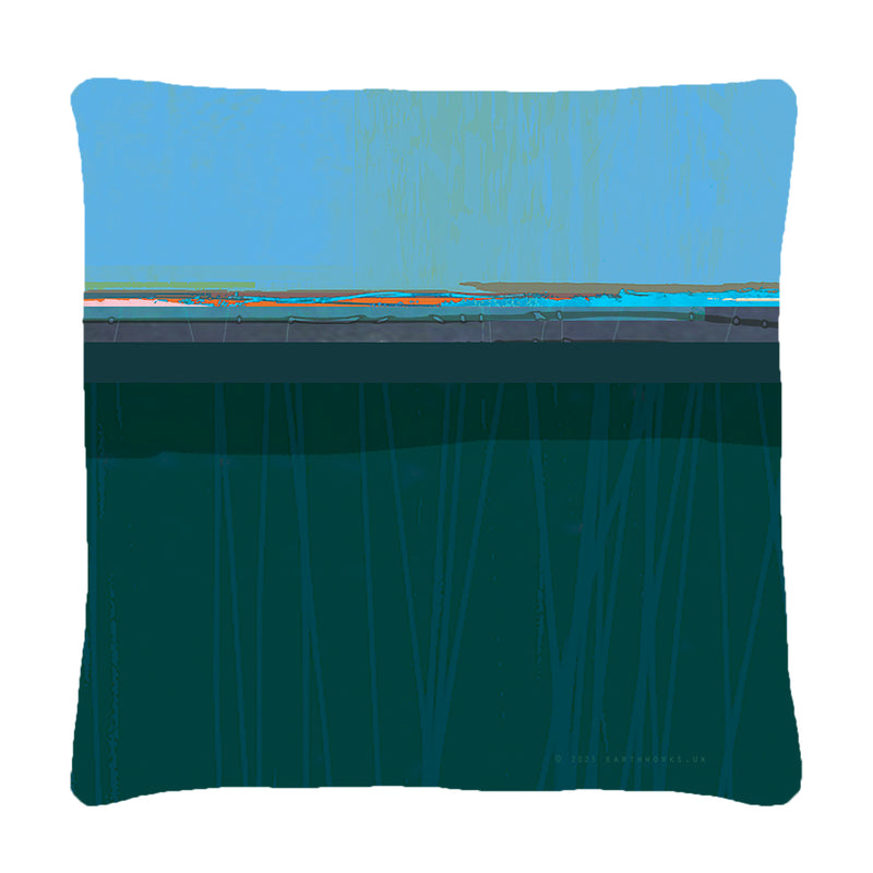cushion - INKPOT TEAL - E A R T H W O R K S