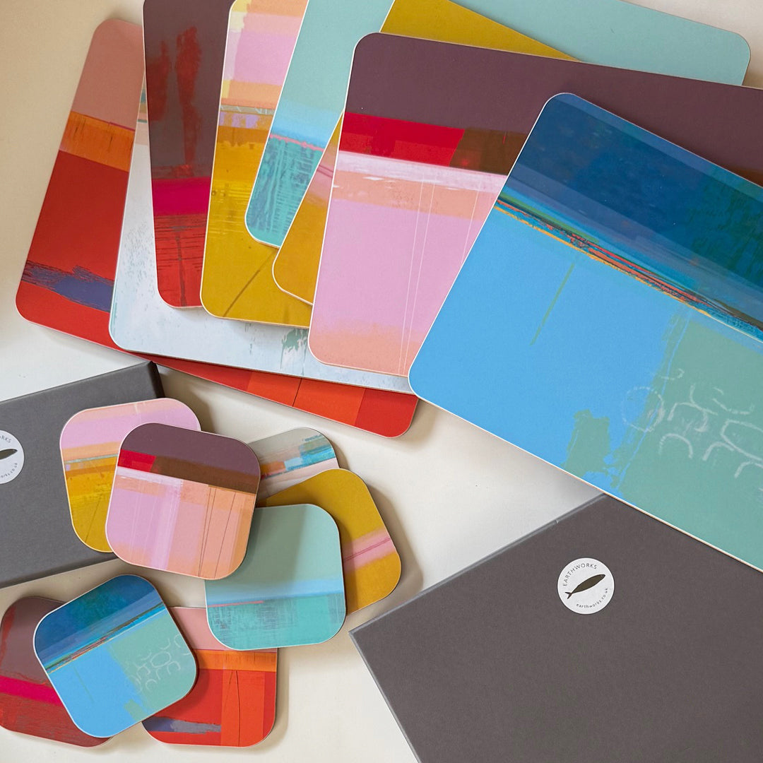 TIDAL PLACEMAT & COASTER SETS OF 8 - Coastal Placemat Set