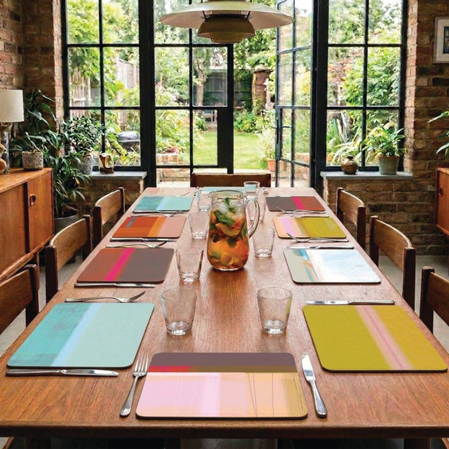 TIDAL PLACEMAT BOXED SET of 8 – Coastal Placemat Set - E A R T H W O R K S