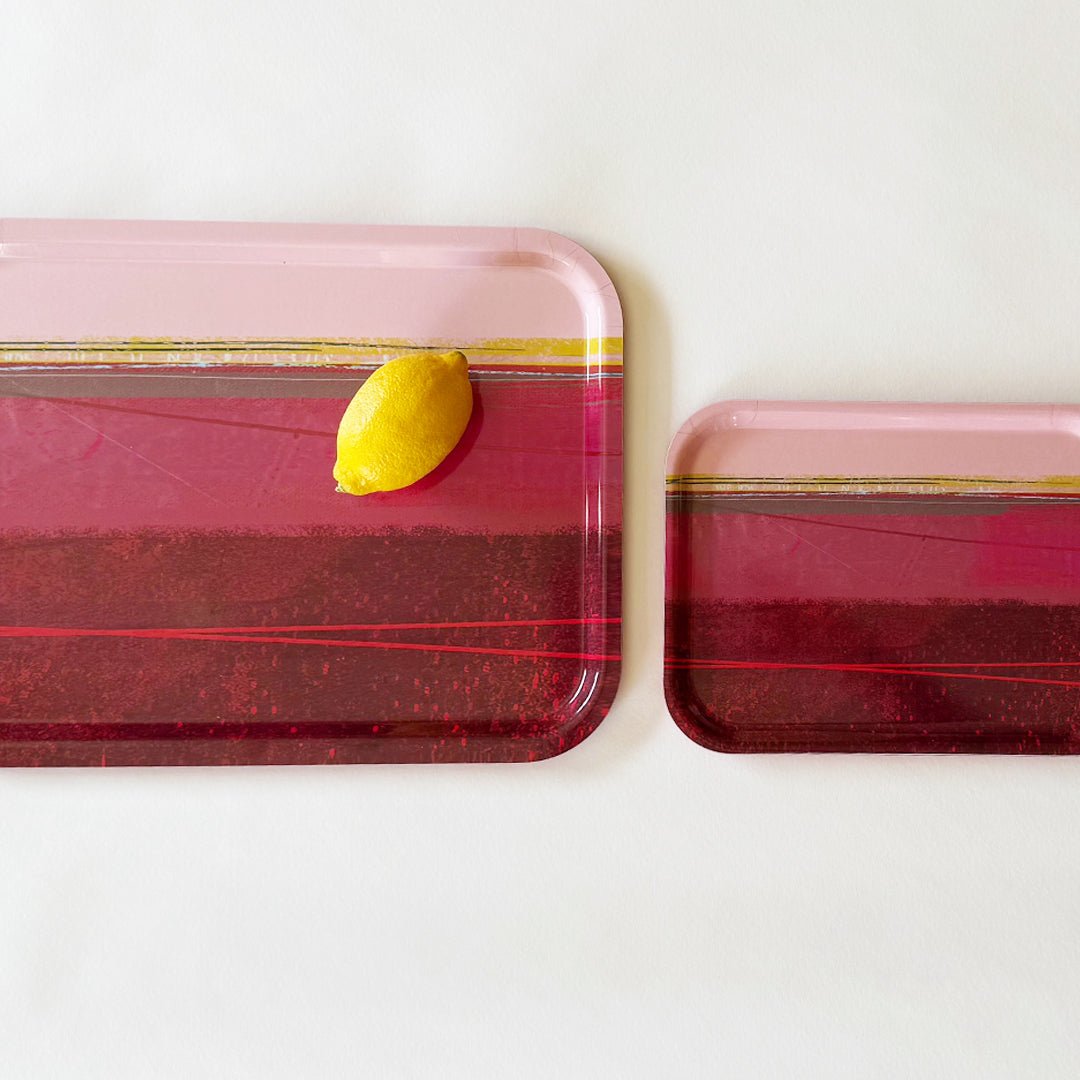 tray - SMALL RED tray - LARGE RED