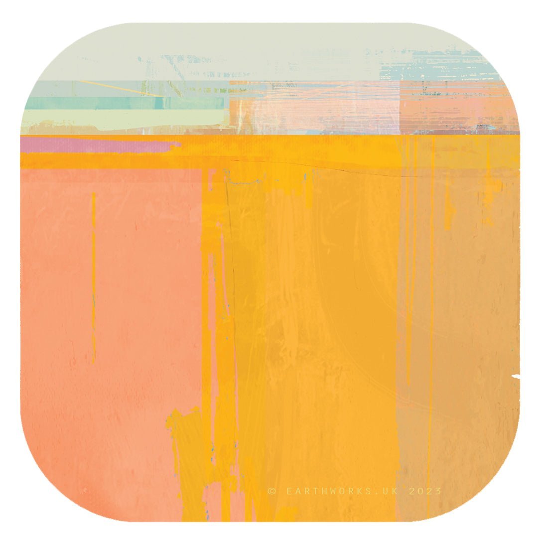 coaster art mat - HEADLAND CORAL