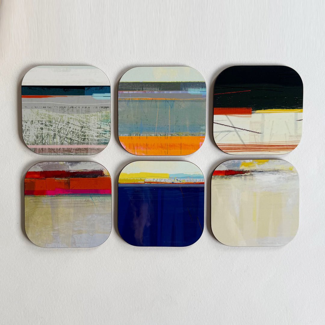 coaster art mat - COASTAL BOX SET OF 6