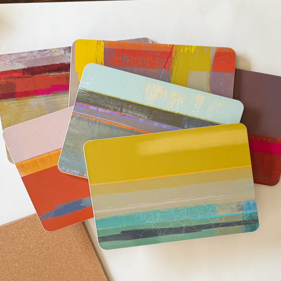 COLOURBOX Placemat Set of 6 – Coastal Placemat Set - E A R T H W O R K S